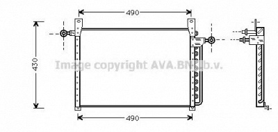 AVA QUALITY COOLING fd5244 -  Конденсатор, кондиционер